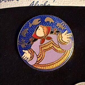 Vintage Enamel Signed Barbara Lavallee Brooch